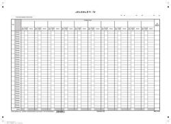 Victoria PAPER Nyomtatvány, jelenléti ív, 1 hónap-10 fő, A3, VICTORIA PAPER "C. 60-3 (NVC603) - onlinepapirbolt