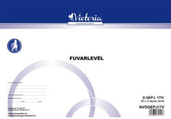 Victoria PAPER Nyomtatvány, fuvarlevél, 50x3, A4, fekvő, VICTORIA PAPER "D. GÉPJ. 17", 10 tömb/csomag (NVDGEPJ17V) - onlinepapirbolt