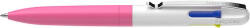 Schneider Golyóstoll, 0, 5 mm, nyomógombos, négyszínű, SCHNEIDER "Take 4 Neon", rózsaszín-fehér (TSCT4RF) - onlinepapirbolt