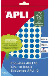 APLI Etikett, 10 mm kör, kézzel írható, színes, APLI, kék, 1008 etikett/csomag (LCA2731) - onlinepapirbolt