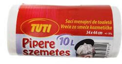 TUTI Szemeteszsák, pipere, 10 l, 40 db, 34x44 cm, 11 , TUTI, fehér (KHT966) - onlinepapirbolt