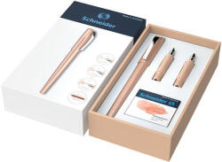 Schneider Töltőtoll ajándékszett, 1, 1 mm, ajándék 1, 5 és 1, 8 mm-es tollheggyel, SCHNEIDER "Callissima", barack (TSCCALBR) - onlinepapirbolt