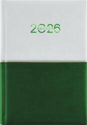 Dayliner Naptár, tervező, A5, napi, DAYLINER "Contrast", fehér-zöld (NCA5FZU) - onlinepapirbolt