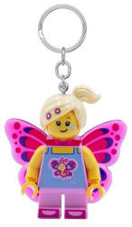 LEGO® Kulcstartó, LED világítással, LEGO "Butterfly Girl (LLGLKE171H) - onlinepapirbolt
