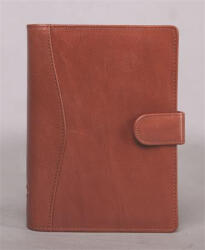 SATURNUS Kalendárium, gyűrűs, betétlapokkal, "L", marhabőr, SATURNUS, "212", barna (NKL212B) - onlinepapirbolt
