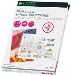 LEITZ Meleglamináló fólia, 125 mikron, A4, fényes, LEITZ "iLam (E74300002) - onlinepapirbolt