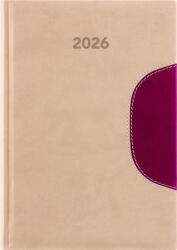 Dayliner Naptár, tervező, B5, heti, DAYLINER "Memphis", bézs-padlizsán (NMB5BPU) - onlinepapirbolt