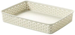 Keter Rattan hatású kosár, A4, törtfehér, CURVER "My Style (CSCMS1) - onlinepapirbolt