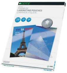 LEITZ Meleglamináló fólia, 100 mikron, A3, fényes, UDT technológiával, LEITZ "iLam (E74870000) - onlinepapirbolt