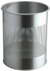DURABLE Papírkosár, fém, 15 liter, DURABLE, ezüst (DB331023) - onlinepapirbolt