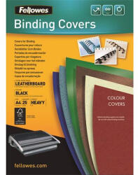 Fellowes Hátlap, A4, 250 g, matt, FELLOWES "Delta", fekete, 25 db (IFW53738) - onlinepapirbolt