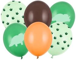 Party Deco Dinoszaurusz léggömbök 6 db (SB14P-335-000-6)