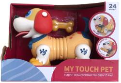  Kutya, el. , hang, + zenél, + mágneses csont, 31x22 cm dob