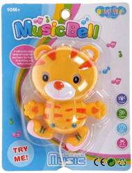  Zenélõ bébi játék, felh. , tigris, 17x22 cm lapon