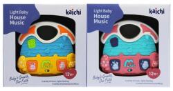  Zenélõ bébi játék, el. , hangszabályzós, ház, 3 szín, 18x17 cm dob. (2xAA)