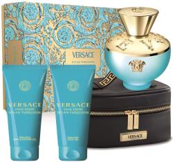  Set Cadou Versace Dylan Turquoise 100ml, 100 SG, 100 BL, Gwp, Femei