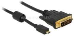 Delock HDMI-kábel Micro-D-csatlakozódugóval > DVI 24+1 csatlakozódugó 2 m (DL83586) (DL83586)