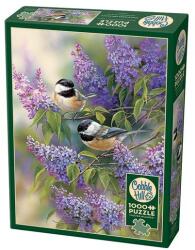 Cobble Hill 1000 db-os puzzle - Chickadees and Lilacs (40166) (40166)