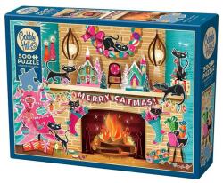 Cobble Hill 500 db-os puzzle - Merry Catmas (45131) (45131)