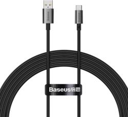 Baseus Cablu Date si Incarcare Baseus USB-A - USB-C Superior Series 100W 2m Negru