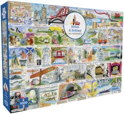 Gibsons 1000 db-os puzzle - British and Brilliant (7168) (G7168)