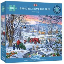Gibsons 1000 db-os puzzle - Bringing Home the Tree (6352) (G6352)