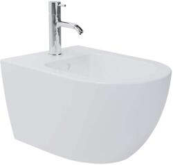 kielle Oudee - Függő bidé, túlfolyóval és csaptelep nyílással, fehér 30302000 (30302000)