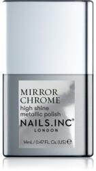 Nails Inc. Nails Inc. Mirror Chrome körömlakk magasfényű árnyalat Silver Served 14 ml