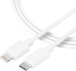 Tactical 016 Smooth Thread kábel USB Type-C - Lightning 0.3m fehér