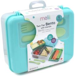 Melii Bento Box uzsonnás doboz Blue, Mint, Lime 1446 ml