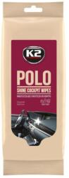 K2 K420 Polo Shine Cockpit Wipes, műszerfal-ápoló kendõ, 25db (K420)