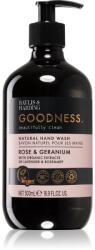 Baylis & Harding Goodness Rose & Geranium Săpun natural pentru mâini 500 ml