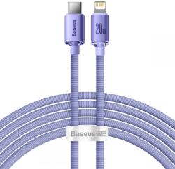 Baseus Cablu de date Baseus Crystal Shine, USB Type-C/Lightning, 20W, 2m, Mov (6932172602796)