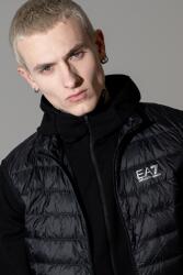 EA7 EA7, Pihével bélelt mellény logóval, Koptatott fekete, XL (8NPQ06-PNGPZ-1200-XL)