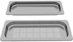 Bosch Set 2 tavi inox BOSCH FullSteam M HEZ66D52W - 17008715, O tava medie perforata, O tava medie neperforata (HEZ66D52W)