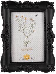 Clayre & Eef Asztali képkeret, fekete polirezin fal 15x2x20 cm, 10x15 cm (2F1152)
