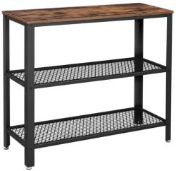 Euziel LUVOR barna/fekete oldalsó asztal LNT81BX (EZ0352)