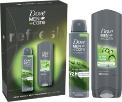 Dove Men+Care Advanced ajándékszett: Extra Fresh Spray, 150ml + Dove Men+Care Extra Fresh Tusfürdő, 250ml