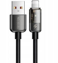 Mcdodo Prizma Kábel, Gyors, Robusztus, Iphone-Hoz, 12W, 1.2M, Fekete, Mcdodo