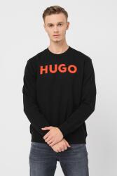 HUGO BOSS HUGO, Dem logós pamutpulóver, Piros, Fekete, L (50477328-001-L)