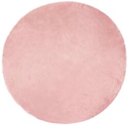 vidaXL Műgyapjú Szőnyeg Tafalla Rózsaszín Ø 100 cm Poliészter 42021558 (42021558)