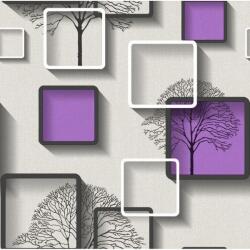 DEGRETS Tapéta DEGRETS 1489 Papír, Nelmi 3D lila, Méret: 0.53m x 10.05m = 5.3 m2 (1489)