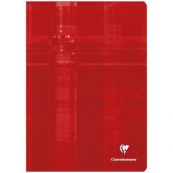 Clairefontaine A4-es tűzött jegyzetfüzet, 48 lap, 29, 7 x 21 cm, Matematika, Piros (63167C-04J)