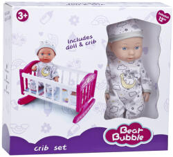 Mamido Păpușă bebeluș cu leagăn 30 cm MT1630 Papusa