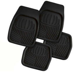 Sz-th3217bk Univerzális gumiszőnyeg hótálca szett - 4 db-os, fekete, autós padlószőnyeg (SZ-TH3217BK)