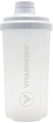 VITAMIN360 Átlátszó Shaker 500 ml - Fehér