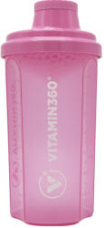 VITAMIN360 Átlátszó Shaker 700 ml - Rózsaszín