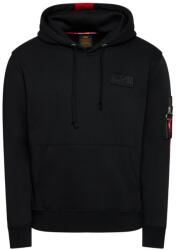 Alpha Industries Férfi pulóver, Alpha Industries, 208180450, pamut, M INTL, fekete (0000208180450_M)