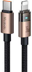 Mcdodo Cablu, USB-C la Lightning, Transparent, 36W, 1.2m - Mcdodo (CA-6941) - Desert Gold (KF2359037) - vexio
