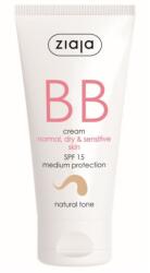 Ziaja Crema BB cu SPF15 nuanta natural pentru ten normal uscat, 50 ml, Ziaja